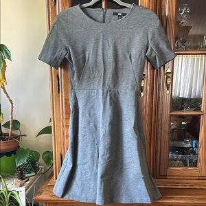 Gray Short Sleeve Dress